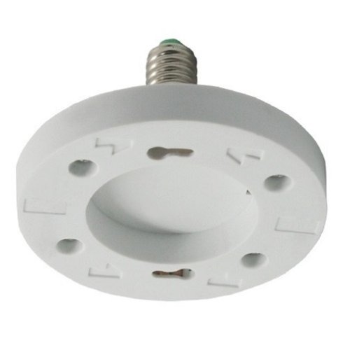 Патрон-переходник Ecola Base E14-GX53 Белый фото Патрон-переходник Ecola Base E14-GX53 Белый картинка